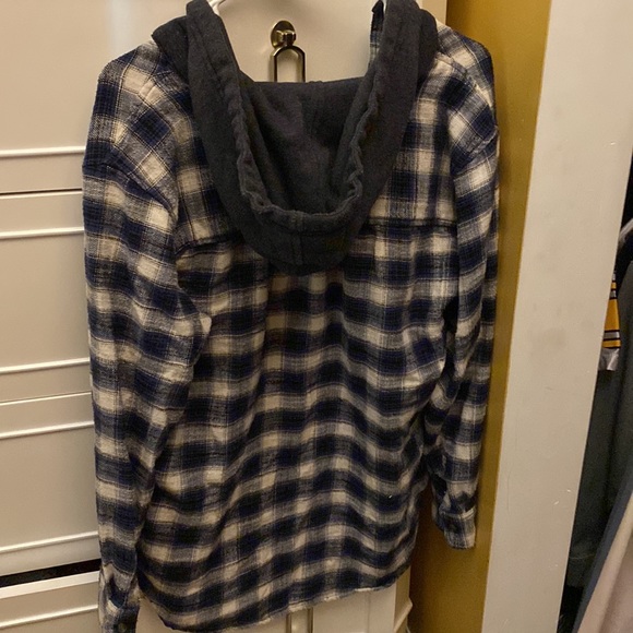american eagle hooded flannel - Picture 3 of 4
